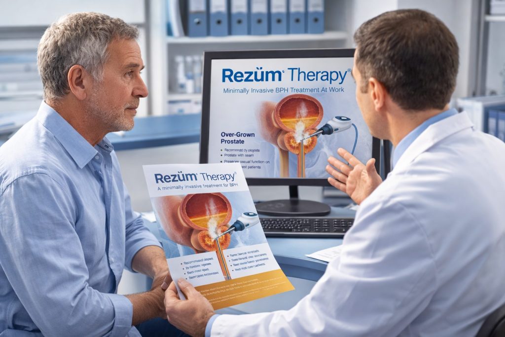 אידוי ערמונית REZUM: טיפול מתקדם בהגדלה שפירה של הערמונית